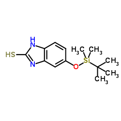 5-(tert-Butyldimethylsilyl)oxy-2-mercaptobenzimidazole结构式