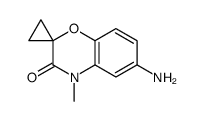 6-amino-4-methylspiro[1,4-benzoxazine-2,1'-cyclopropane]-3-one结构式