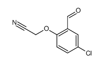 2-(4-氯-2-甲酰基苯氧基)乙腈结构式