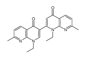 1-ethyl-1,4 dihydro-7-methyl-4-oxo-1,8-naphthyridine dimer结构式