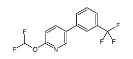 2-(difluoromethoxy)-5-(3-(trifluoromethyl)phenyl)pyridine Structure