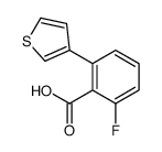 2-fluoro-6-thiophen-3-ylbenzoic acid Structure