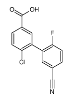 4-chloro-3-(5-cyano-2-fluorophenyl)benzoic acid结构式