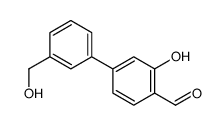 2-hydroxy-4-[3-(hydroxymethyl)phenyl]benzaldehyde结构式