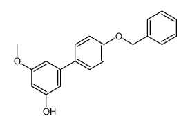 3-methoxy-5-(4-phenylmethoxyphenyl)phenol结构式