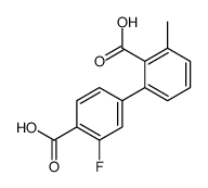 2-(4-carboxy-3-fluorophenyl)-6-methylbenzoic acid结构式