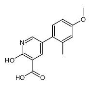 5-(4-methoxy-2-methylphenyl)-2-oxo-1H-pyridine-3-carboxylic acid Structure