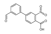 4-(3-formylphenyl)-2-nitrobenzoic acid Structure
