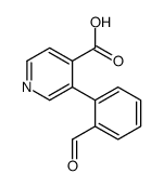 3-(2-formylphenyl)pyridine-4-carboxylic acid Structure