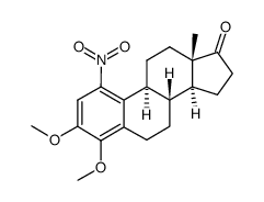 3,4-Dimethoxy-1-nitro-1,3,5(10)-estratrien-17-one结构式