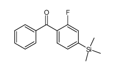 (2-fluoro-4-(trimethylsilyl)phenyl)(phenyl)methanone Structure