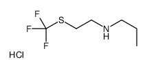 N-{2-[(Trifluoromethyl)sulfanyl]ethyl}-1-propanaminium chloride结构式