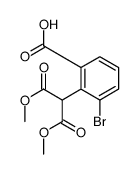 3-bromo-2-(1,3-dimethoxy-1,3-dioxopropan-2-yl)benzoic acid结构式
