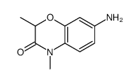 7-氨基-2,4-二甲基-2H-1,4-苯并噁嗪-3(4H)-酮结构式