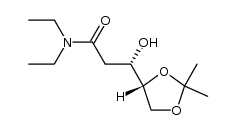 (S)-3-((R)-2,2-dimethyl-1,3-dioxolan-4-yl)-N,N-diethyl-3-hydroxypropanamide Structure