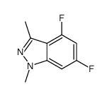 4,6-difluoro-1,3-dimethyl-1H-indazole Structure