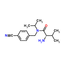 N-(4-Cyanobenzyl)-N-isopropyl-L-valinamide Structure