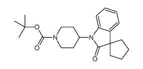 tert-butyl 4-(2'-oxospiro[cyclopentane-1,3'-indole]-1'-yl)piperidine-1-carboxylate Structure