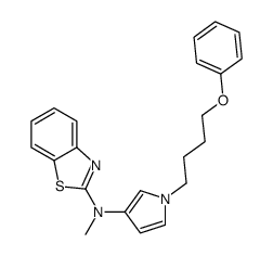 N-methyl-N-[1-(4-phenoxybutyl)pyrrol-3-yl]-1,3-benzothiazol-2-amine结构式
