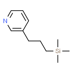 Pyridine, 3-[3-(trimethylsilyl)propyl]- (9CI) Structure