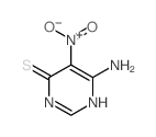 4(3H)-Pyrimidinethione, 6-amino-5-nitro- Structure