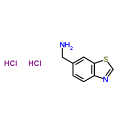 6-苯并噻唑甲胺二盐酸盐结构式