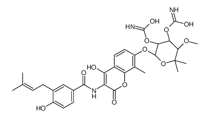 2''-O-carbamylnovobiocin structure