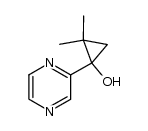 2,2-dimethyl-1-(pyrazin-2-yl)cyclopropanol结构式