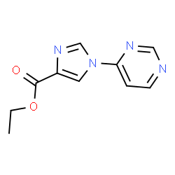 Ethyl 1-(pyrimidin-4-yl)-1H-imidazole-4-carboxylate结构式