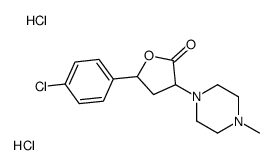 5-(4-chlorophenyl)-3-(4-methylpiperazin-1-yl)oxolan-2-one,dihydrochloride结构式