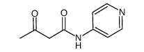 3-oxo-N-(pyridin-4-yl)butanamide结构式