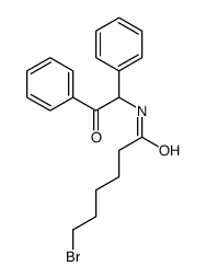 6-bromo-N-(2-oxo-1,2-diphenylethyl)hexanamide结构式