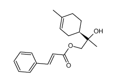 9-cinnamoyloxy-α-terpineol Structure