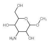 b-D-Glucopyranoside, methyl 3-amino-3-deoxy- Structure