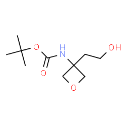 tert-Butyl (3-(2-hydroxyethyl)oxetan-3-yl)carbamate Structure