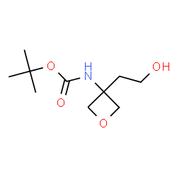 tert-Butyl (3-(2-hydroxyethyl)oxetan-3-yl)carbamate结构式