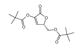 (S)-2,5-dipivaloyloxy-2-penten-4-olide Structure