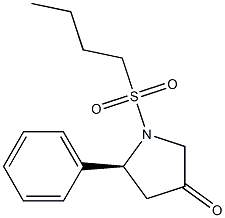 (S)-1-(Butylsulfonyl)-5-phenylpyrrolidin-3-one结构式