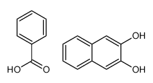 benzoic acid,naphthalene-2,3-diol结构式