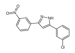 3-(3-chlorophenyl)-5-(3-nitrophenyl)-1H-pyrazole Structure