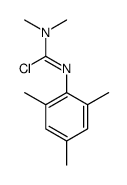 N,N-dimethyl-N'-(2,4,6-trimethylphenyl)carbamimidoyl chloride Structure