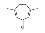 3,6-dimethylcyclohepta-2,6-dien-1-one结构式