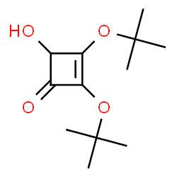 2,3-di-tert-butoxy-4-hydroxy-2-cyclobuten-1-one Structure