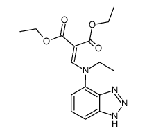 diethyl 2-(((1H-benzo[d][1,2,3]triazol-4-yl)(ethyl)amino)methylene)malonate Structure