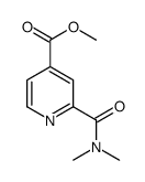 methyl 2-(dimethylcarbamoyl)pyridine-4-carboxylate结构式