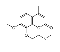 8-[2-(dimethylamino)ethoxy]-7-methoxy-4-methylchromen-2-one Structure