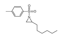 2-hexyl-1-(4-methylphenyl)sulfonylaziridine Structure