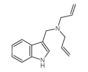 N-(1H-indol-3-ylmethyl)-N-prop-2-enylprop-2-en-1-amine Structure