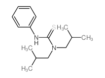 Thiourea,N,N-bis(2-methylpropyl)-N'-phenyl-结构式