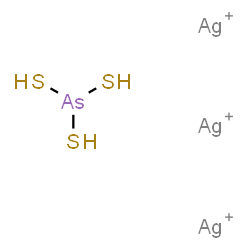Proustite (Ag3(AsS3))结构式